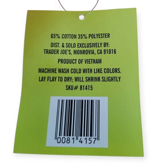 Rare Pumpkin Orange Canvas Tote Trader Joe's - Picture 3 of 3